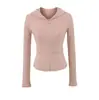 Sudadera con capucha y cremallera de manga larga para mujer, Otoño Nuevo, Chaqueta Corta, Conjunto de Pantalones Acampanados de Cintura Alta para Chica Popular