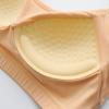Ropa interior de una pieza con tirantes de copa fija y espalda descubierta, top de tubo de seda helada acanalada para niña, parte inferior antiexposición, pecho envuelto