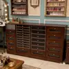 Gabinete de Exhibición Retro de Madera Maciza para Esmalte de Uñas, Gabinete de Almacenamiento para Esmalte de Uñas, Gabinete de Almacenamiento para Gel de Uñas, Gabinete de Exhibición de Pie para Salón de Uñas