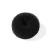 Anillo para el cabello con forma de flor de donut para niñas, accesorio para el cabello negro sencillo de estilo coreano para mujeres