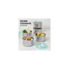 Contenedor Hermético de Acero Inoxidable Tazón para Conservar Frescura Plato para Guarnición de Cocina Contenedor para Porcionar Alimentos Caja de Picnic Caja para Conservar Fruta Fresca con Tapa Fábrica