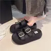 Zapatos de Mujer de Verano 2026, Modernos y Casuales, de Suela Gruesa, Resistentes al Desgaste, Ligeros, Versátiles, Pantuflas de Mujer de Suela Gruesa