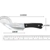 Cuchillo de fruta para exteriores forjado a mano portátil para acampar corte de carne matanza acero inoxidable mango multifuncional cuchillo afilado para carne