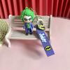 Llavero de Goma Suave de PVC de Batman y el Joker Colgante para Teléfono del Joker Muñeco para Bolso Colgante Promocional Halloween