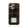 Funda de Teléfono Móvil de Polar con Cuadros y Puntos de Ola Otoño e Invierno Japonés y Coreano para Apple 16promax iPhone15 Tendencia 14 Creativo 13