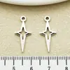20 Colgantes de Aleación Cortados Sol, Luna y Estrella Plata Antigua para Collares, Pendientes, Pulseras y Accesorios de Joyería DIY