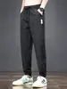 Calça Casual Masculina Primavera e Outono Marca da Moda Calça Reta Solta Cor Cáqui Joggers Tendência Versátil Esportiva Calça Longa Masculina