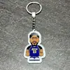 Nba Kobe Curry James Owen estrella del baloncesto caricatura Llavero Coche colgante de mochila escolar joyería para estudiante