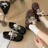 Sapatos de treino alemães de sola grossa estilo retrô de nicho, sapatos de corte único profundos, novo estilo feminino, cor xadrez, blocos de cor, sapatos para todas as estações, sapatos esportivos casuais Forrest Gump