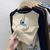 Ropa Interior Cálida para Niños Estilo Coreano Otoño/Invierno Felpa Cuello Redondo Prenda Base 2026 Nuevo Estudiante Manga Larga con Parches Tendencia