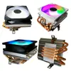 Radiador de CPU de cuatro tubos de cobre con presión hacia abajo, serie Endurance Chariot Butterfly, 1700 ventiladores silenciosos de aluminio y cobre para escritorio