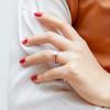 Anillos Tonglin Estilo Europeo y Americano, Anillos de Plata S925 Ligeros y de Lujo a la Moda, Anillos Apilables para Mujer con Diamante Sintético en Oro Rosa