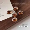 K9 Uñas de Huevo de Paloma Accesorios de Pedrería Celebridad de Internet Súper Brillante Esmeralda sin Fondo Ovalado Diamante Grande Uña Terminada Bola de Pedrería para Uñas