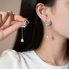 Brincos Doces com Pingente de Gota d'Água, Coração, Laço e Franja, Design Luxuoso e de Alta Qualidade, Brincos de Tarraxa Novo Estilo 2026