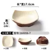 Prato de Melamina Xiangyuan com Padrão Simples em Espiral, Prato Quadrado para Frutas e Lanches para Restaurante e Hotel