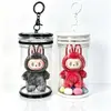 Bolsa de almacenamiento cilíndrica transparente personalizada estilo Ins para muñecas 10 cm/15 cm Bolso de paseo para bebé Pop Mart