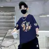 Camisetas Infantis de Algodão de Manga Curta para Revenda 2026 Populares Desenho Animado Tops de Desenho Animado para Meninos de 8 a 12 Anos Verão Tops de Meia Manga
