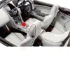 Luz de ambiente para coche, luz de ambiente para coche, luz decorativa para pies, luz LED colorida, control remoto, control de voz, música, ritmo, tira de luz RGB