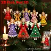 Plano 2D 16 Piezas Elegante Brillante Ángel Decoración Fiesta de Navidad Regalos Hogar Dormitorio Exterior Decoración Colgante
