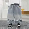 2111 Pantalones de Otoño para Niños 2026 Nuevo Estilo Moda Coreana para Niños Pantalones de Pierna Recta Ropa de Primavera y Otoño para Niños Pequeños Jeans