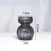 Vaso de Vidro Europeu com Padrão Vertical Transfronteiriço Ins Feng Shui Vaso de Flores Mini Vaso de Vidro Ornatos de Arranjo de Flores de Chão