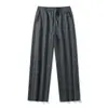 Calça esportiva masculina estilo americano, adequada para primavera e outono, design de perna reta, corte solto, calça comprida, moderna e jovial, calça comprida casual para jovens homens