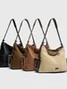 Nova Bolsa Hobo de Viagem da Songjia, Bolsa Transversal para Computador de Grande Capacidade, Bolsa Tote Simples, Bolsa de Ombro, Bolsa Feminina