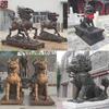 Fabricante de Escultura de Unicórnio de Bronze Escultura Grande de Animal em Bronze Fundido Escultura de Unicórnio para Portal de Bronze Decoração de Banco Hotel
