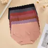 Calcinhas Femininas Seamless de Seda de Gelo para Comércio Transfronteiriço Personalizadas, Cintura em V, Forro 100% Algodão, Tanga/T-Pants Feminina Plus Size, Confortáveis