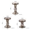 Candelabro de Vidrio Romano Vintage Estilo Europeo Alto Portavelas para Aromaterapia Adorno Decorativo para el Hogar Dorado Base para Vela