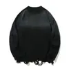 Jianheng Moda Americana Calle Hip-Hop Tejido Degradado para Hombre Holgado Casual Tendencia Marca Retro Prendas de Punto para Mujer