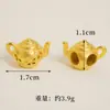 Suministrado directamente por el fabricante: Accesorios para Joyería DIY de Oro Arena Vietnamita, Tetera de Trébol de Cuatro Hojas, Conejo Lindo Personalizado, Venta al por Mayor de Joyería Pequeña de Yiwu