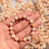 Seda Dourada Natural de Xinjiang Jade Esmeralda Tianshan Círculo Único Bambu Pêssego Pulseira de Presente de Alta Qualidade Acessórios de Nicho para Meninas