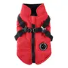 Roupas para Cachorro Roupa de Algodão de Inverno Golden Retriever Cachorro Grande Roupa de Carga Acolchoada Quente Impermeável Roupa para Animal de Estimação