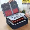 Organizador de equipaje multicapa, portacertificados, pasaportes y tarjetas, bolsa para guardar documentos, caja para guardar exámenes