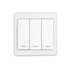 Painel de Interruptor com Controle Remoto Sem Fio Controle Duplo Sem Fiação 220V Controle Remoto para Lâmpada Doméstica Interruptor Basculante Luz