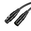 Cable de micrófono transfronterizo Cannon macho a hembra XLR a XLR cable Cannon bañado en oro macho a hembra para mezclador