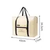 Bolsa de almacenamiento plegable personalizada para viajes cortos, portátil y se puede colocar dentro de una maleta, adecuada para viajes de negocios y de placer, bolsa de avión con patrón de diamantes