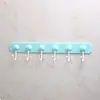 Gancho Giratorio Creativo para Uso en el Hogar, Gancho de Puerta de una Sola Fila, Estante Colgante Multifuncional con 6 Ganchos Giratorios de 360 Grados para Cocina y Baño