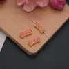 Cuentas Espaciadoras de Aleación Galvanizada de Paz y Riqueza para Collares y Pulseras DIY, Cuentas de Vidrio en Hilo Rojo Accesorios Versátiles