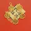 Colgante de oro de alta retención de color, accesorios de carácter de la suerte, colgante de pulsera, oro antiguo, accesorios de joyería DIY, colgante de pulsera de joyería