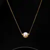 Accesorios de collar de perlas para mujer, cadena de clavícula de verano, cadena para el cuello con colgante de lujo ligero de nicho de alta gama estilo chino nuevo, joyería al por mayor