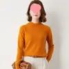 Suéter Holgado de Punto para Otoño e Invierno, Cuello Medio Alto, Talla Grande, Camisa Base de Punto, Azul Niebla, Talla Única