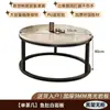 Mesa de centro em rocha sinterizada estilo nórdico, mesa de centro para sala de estar, design moderno e minimalista, novo modelo 2026, formato oval, adequada para apartamentos pequenos