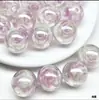 Dingyi K16 Cuentas de Flor de Jamaica Rosa Luna Fría Resina Galvanizada Cuentas de Flor de Rosa con Agujero Cuentas Sueltas Material para Pulsera DIY