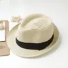 Sombrero de paja para niños verano niños Sombrero Jazz británico niños sombrero de viaje Niñas sombrero fresco sombrero de pescador sombrero de bebé moda