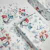 Esquí Anciano Iglú Papel de Regalo de Navidad Hojas de Acebo Fruta Roja Papel de Seda Papel de Pera Nieve Colorida Plegable