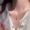 Collar de Perlas de Vidrio Apiladas de Doble Capa, Moderno y Elegante, Colgante de Perla de Agua Dulce Tipo Guisante de Moda, Gargantilla de Cadena de Alta Gama