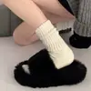 Meias Largas de Tricô Grosso, Algodão Puro, Respiráveis, Resistentes a Odores, Meias de Cano Médio, Estilo Retrô Japonês, Meias Versáteis para Mulheres