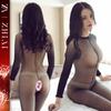 Lencería Sexy, Uniforme Atrevido Transparente, Ropa de Malla Sexy Provocativa, Body de Desgarro Juguetón, Body sin Cierre en la Entrepierna